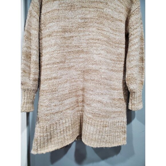 Madewell Wool Space-Dyed Long Oversized Cardigan Sweater Beige Pockets Womans XS - Picture 14 of 16